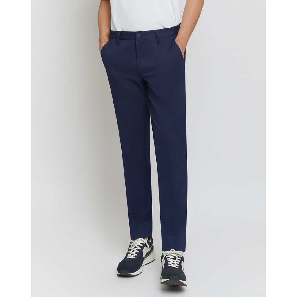dapper-กางเกงชิโน่-elastic-waist-chino-pants-สีกรมท่า-tc9n1-244sp