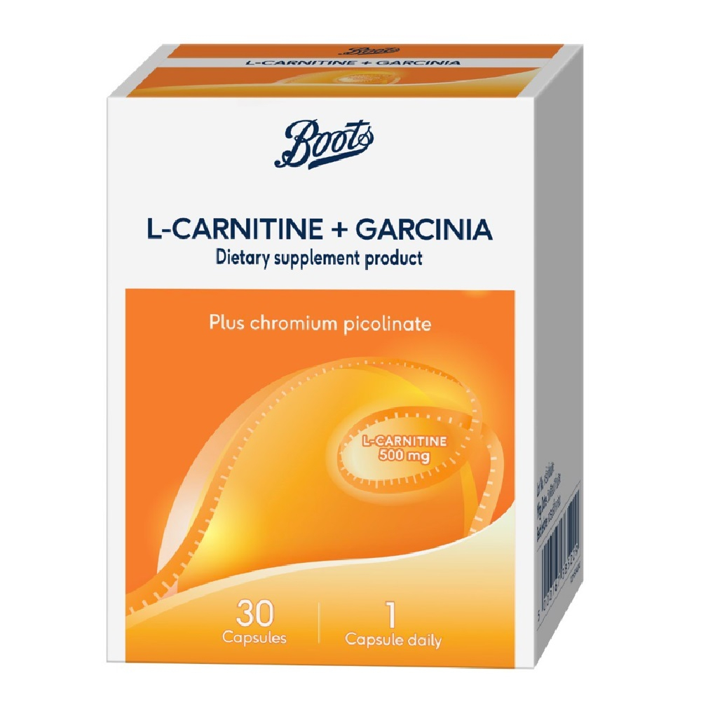 Boots L Carnitine Garcinia 30 Caps (Dietary Supplement Product) บู๊ทส์