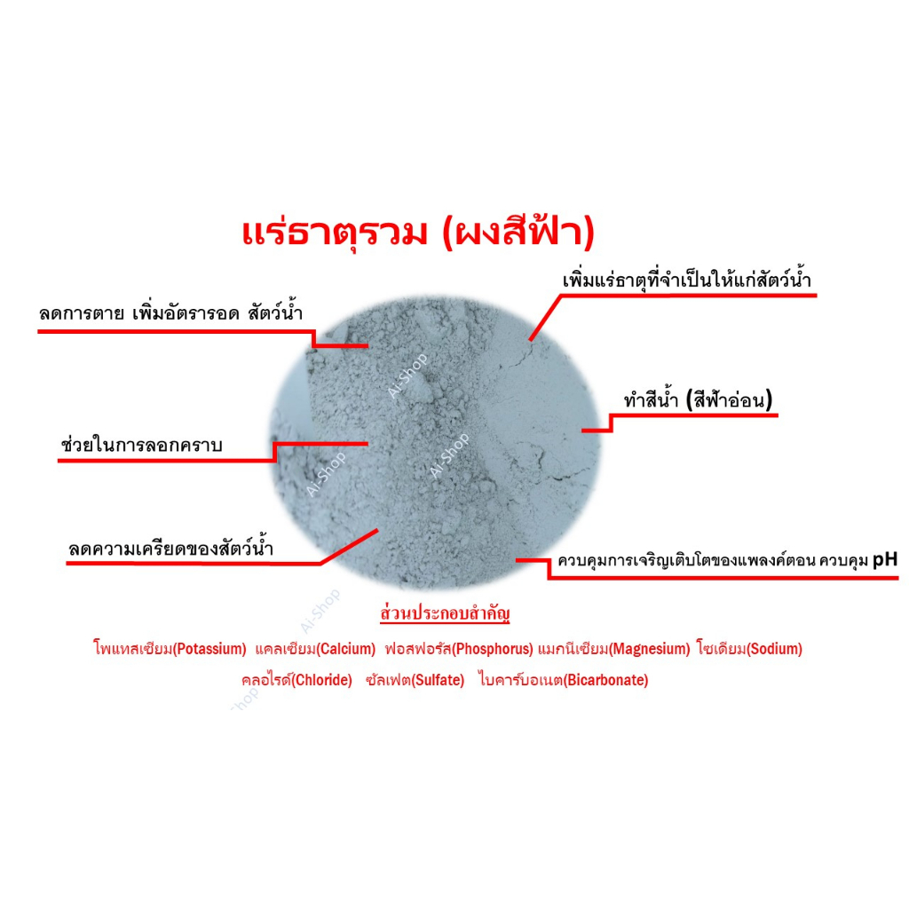 แร่ธาตุรวม-แบบผงสีฟ้าอ่อน-หัวแร่ธาตุเข้มข้น-แร่ธาตุกุ้ง-แร่ธาตุปลา-แร่ธาตุสัตว์น้ำ