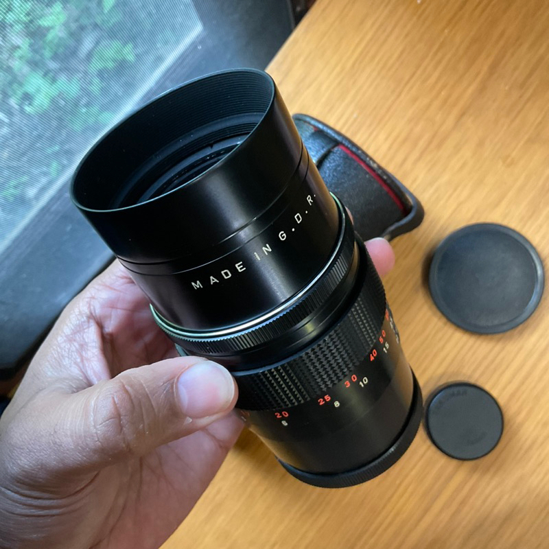 เลนส์มือหมุน-pentacon-200-mm-f4-15blade