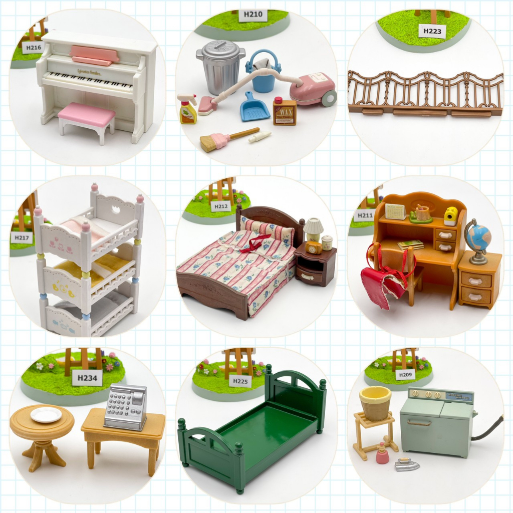 ซิลวาเนียน-แฟมิลี่-sylvanian-families-เฟอร์นิเจอร์ซิลวาเนียน-ลิขสิทธิ์แท้-ของสะสมมือสองญี่ปุ่น-lot-87