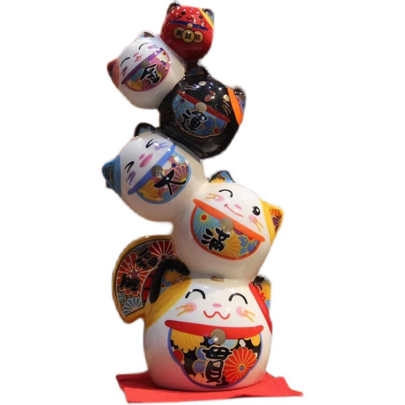 แมวกวัก-ดารุมะ-5-ชั้น-สูง-22cm-daruma-ตุ๊กตามงคลขอพรให้สมหวัง-โชคดี-ค้าขาย-เฮงเฮง-ร่ำรวย