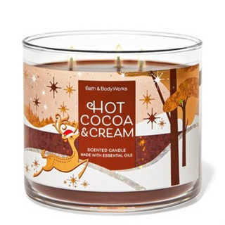 🍫🍼🍰🍭🎂Bath &amp; Body Works รุ่น Limited กลิ่น Hot Cocoa &amp; Cream กลิ่นหอมโกโก้นมและมาชเมลโลหอมหวานกลมกล่อม ใหม่แท้ 100% USA