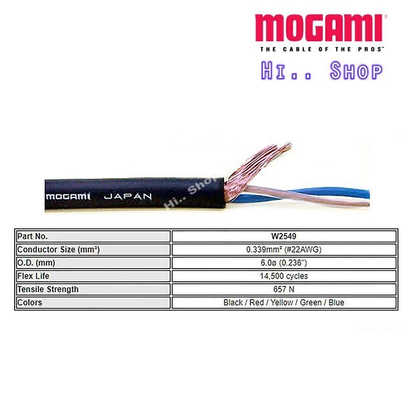 mogami-2549-สายไมค์บาลานซ์-สเตอริโอ-xlr-เมีย-to-trs3-5-แจ็ค-neutrik-rean-lidge-xlr-แท้