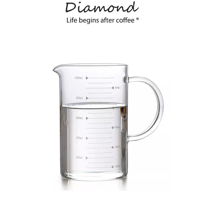 diamond-coffee-ถ้วยตวงแก้ว-350-มล-มีสเกล-ทนร้อน-เข้าไมโครเวฟได้-แก้วตวง-ขนาด-ขนาดใหญ่-ทนต่ออุณหภูมิสูง