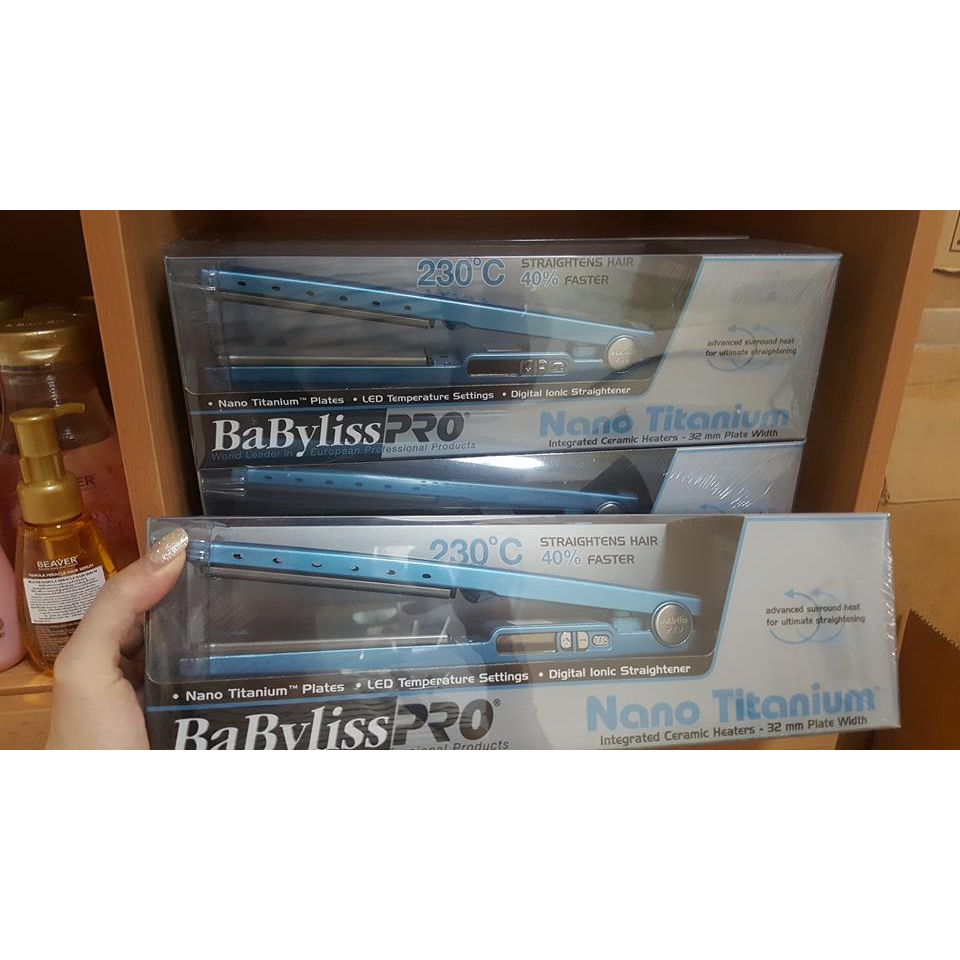 babyliss-pro-nano-titanium-integrated-ceramic-heaters-32-mm-plate-width-เครื่องรีดผมถนอมเส้นผม-รีดผมได้เรียบลื่น