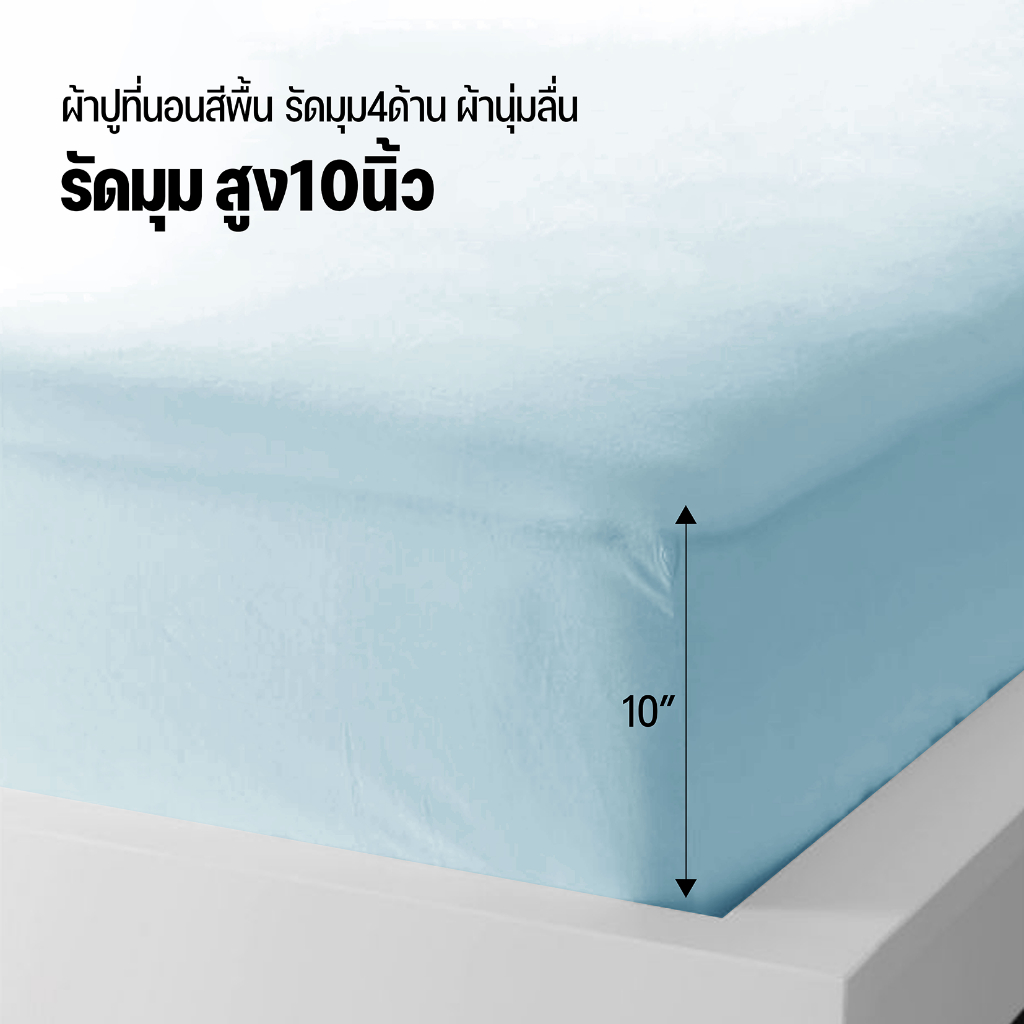 ชุดผ้าปูที่นอน-dd-รุ่น-soft-touch-แบบรัดมุม-สีเขียวมิ้นพลาสเทล-ครบเซ็ต-จะซื้อของแพงกว่าไปทำไม-สินค้าเราถูกกว่า-ดีกว่า