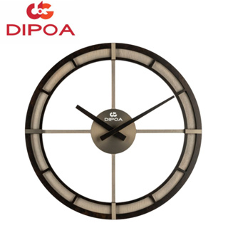 DIPOA New Arrival นาฬิกาแขวนผนังไม้ รุ่น WN118BL/WN118GY สีดำ/สีเทา ขนาด : 39.6ซม. x 39.6ซม. x หนา 3.7ซม. Wall Clock