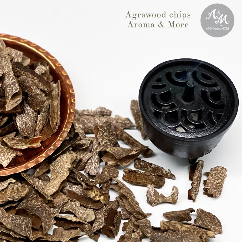 aroma-amp-more-ไม้กฤษณา-agarwood-oud-แก่นไม้กฤษณา-สำหรับจุดเพื่อกลิ่นหอมอโรมาและเพิ่มพลังงาน-agarwood-chips-high-quality-5g