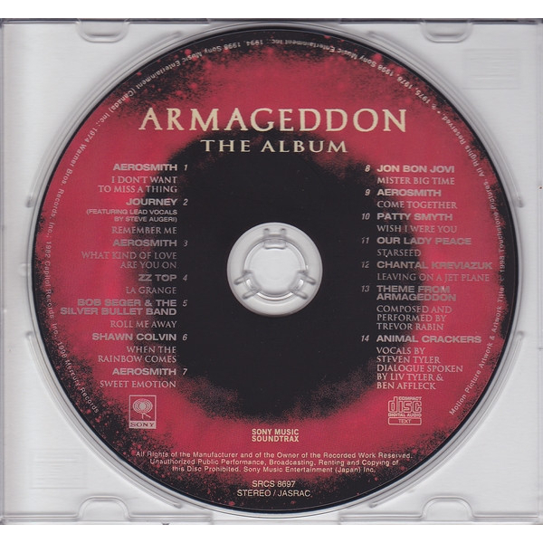 cd-ost-armageddon-the-album-ปกแผ่นสวยสภาพดีมาก-แผ่นลิขสิทธิ์แท้-japan