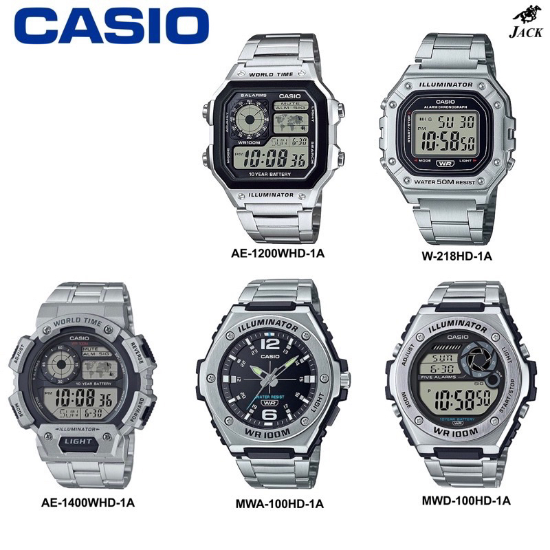 ภาพหน้าปกสินค้าCASIO นาฬิกาข้อมือ รุ่น MWA-100H รับประกันศูนย์2ปี MWD-100H/MWA-100HD/MWD-100HD