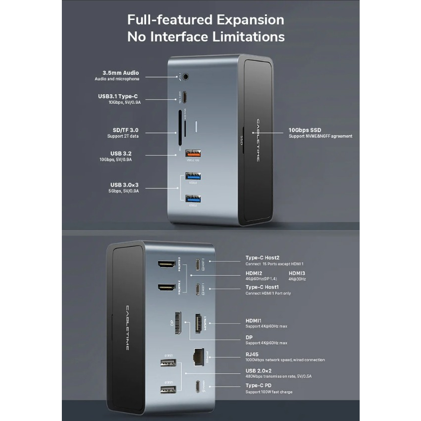 cabletime-usb-c-docking-station-16-in-2-รองรับ-macbook-และ-windows