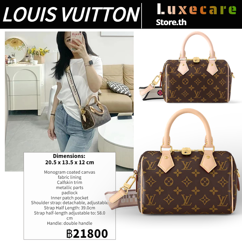 ถูกที่สุด-ของแท้-100-หลุยส์วิตตองlouis-vuitton-speedy-bandouli-re-20-women-shoulder-bag-สุภาพสตรี-กระเป๋าสะพาย