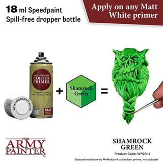 🔥มีของพร้อมส่ง🔥 Army Painter Speedpaint 2.0 Shamrock Green 18ml AP-WP2041 สีทาโมเดล อะคริลิคสูตรน้ำ Water Based Acrylic