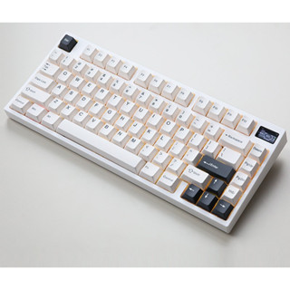 NEW Keydous NJ81 คีย์บอร์ดสุดคุ้มค่า เพิ่มจอ TFT/Brass Plate/Hot swap/RGB/Bluetooth5.0/ Wireless 2.4G / keycap PBT