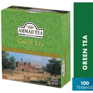 ชา Ahmad Tea Green Tea (ชาเขียว) ขนาด 100 ซอง Halal Certified