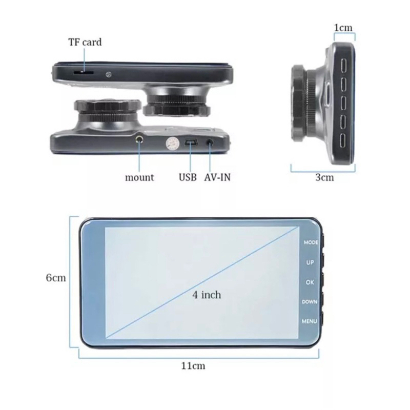 กล้องติดรถยนต์-ระบบสัมผัส-กล้องหน้า-หลัง-ภาพคมชัดทั้งกลางวัน-กลางคืน-จอ-4-เลนส์กว้าง-170-องศา-superhd1296p-รุ่น-t799