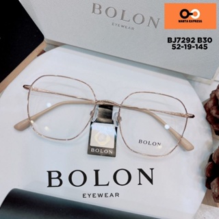 สินค้า แว่นตา BOLON BJ7292 แท้ พร้อมเลนส์ แว่นกรองแสง แว่นสายตาสั้น ตัดแว่น แว่นกรองแสงสีฟ้า แว่นสั่งตัด แว่นญาญ่า