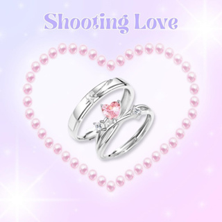 แหวนคู่เงินแท้ Shooting Love 💖 ส่งฟรี EMS !