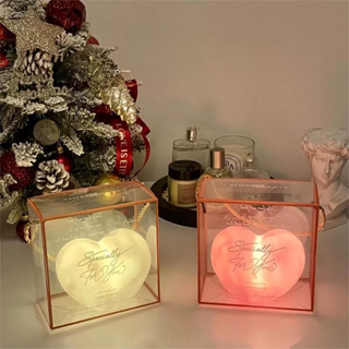 โคมไฟ กลางคืน LED รูปหัวใจ Mini Heart โรแมนติก ของขวัญวันเกิด วันวาเลนไทน์ สําหรับเด็กผู้หญิง โคมไฟ 3D ตกแต่ง ถ่ายรูปสวย