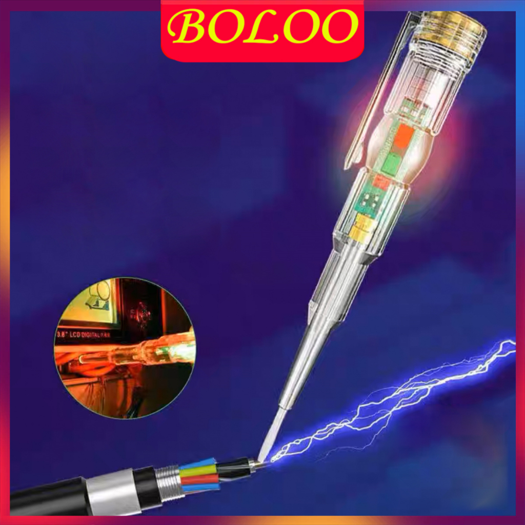 ปากกาทดสอบแรงดันไฟฟ้า-ปากกาทดสอบแรงดันไฟฟ้า-กันน้ํา-พร้อมไฟแสดงสถานะ-led