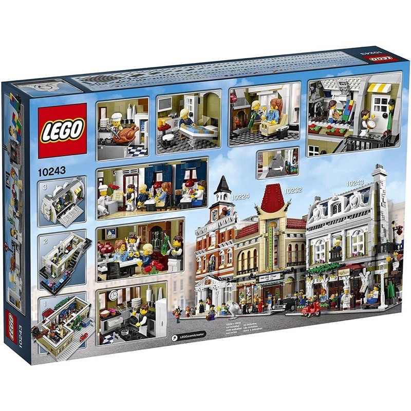 lego-10243-parisian-restaurant-กล่องมีตำหนิ-ของใหม่-ของแท้-พร้อมส่ง