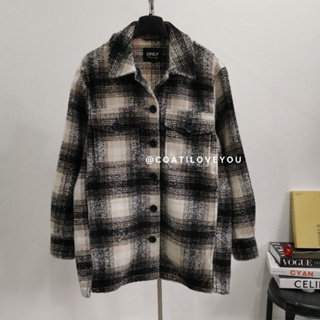 Only​ Checked​ Overshirt Jacket