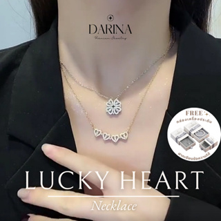 Lucky Heart สร้อยคอ Darina Jewelry DRN0030 ✨พร้อมกล่องเครื่องประดับ เขียนการ์ดได้