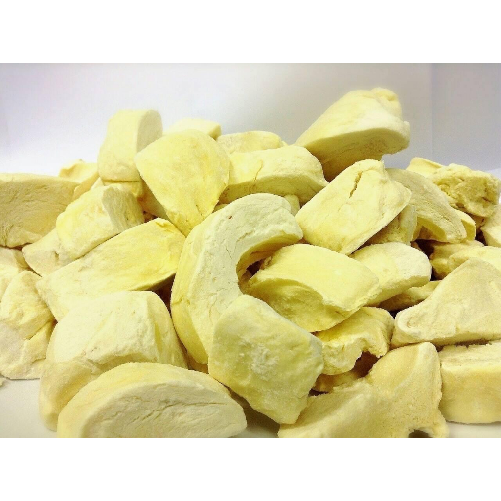 ทุเรียนฟรีซดราย-เกรดพรีเมี่ยม-freeze-dried-durian-ขนาด-100-กรัม-กรอบ-อร่อย-เหมือนทานสด-ทุเรียนหมอนทอง-100