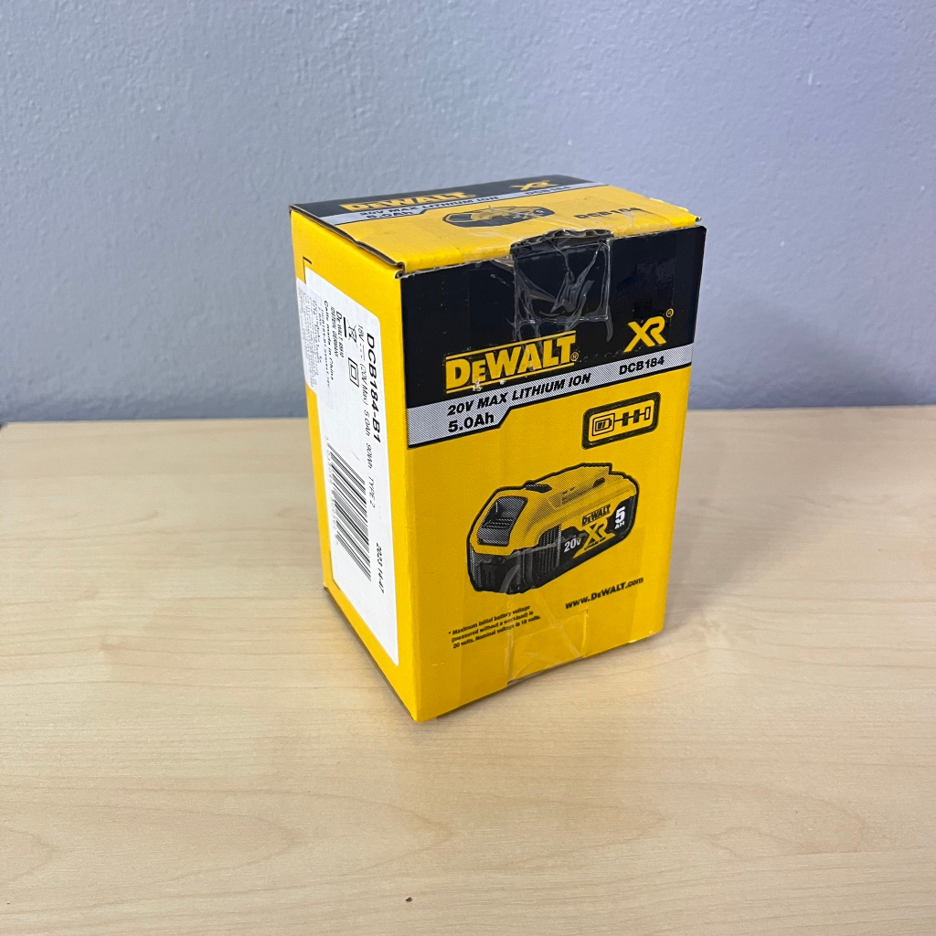 dewalt-แบตเตอรี่-18v-20v-li-ion-5-0-ah-รุ่น-dcb184-xr-series