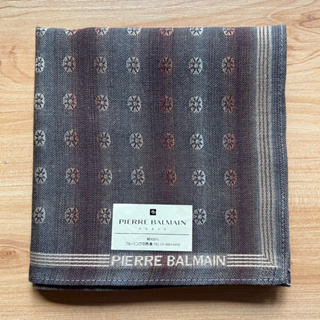ผ้าเช็ดหน้าวินเทจผู้ชาย Pierre Balmain แบรนด์เนมแท้ 💯%