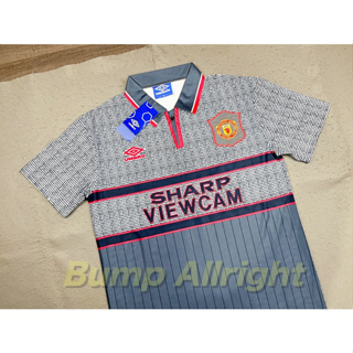 Retro : เสื้อฟุตบอลย้อนยุค Vintage แมน ยู Man Utd 1995 Away คลาสสิค !!