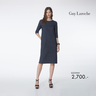 Guy laroche ชุดเดรส ทรงหลวม แขนสามส่วนความยาวคลุมเข่า (GZ2VNV)