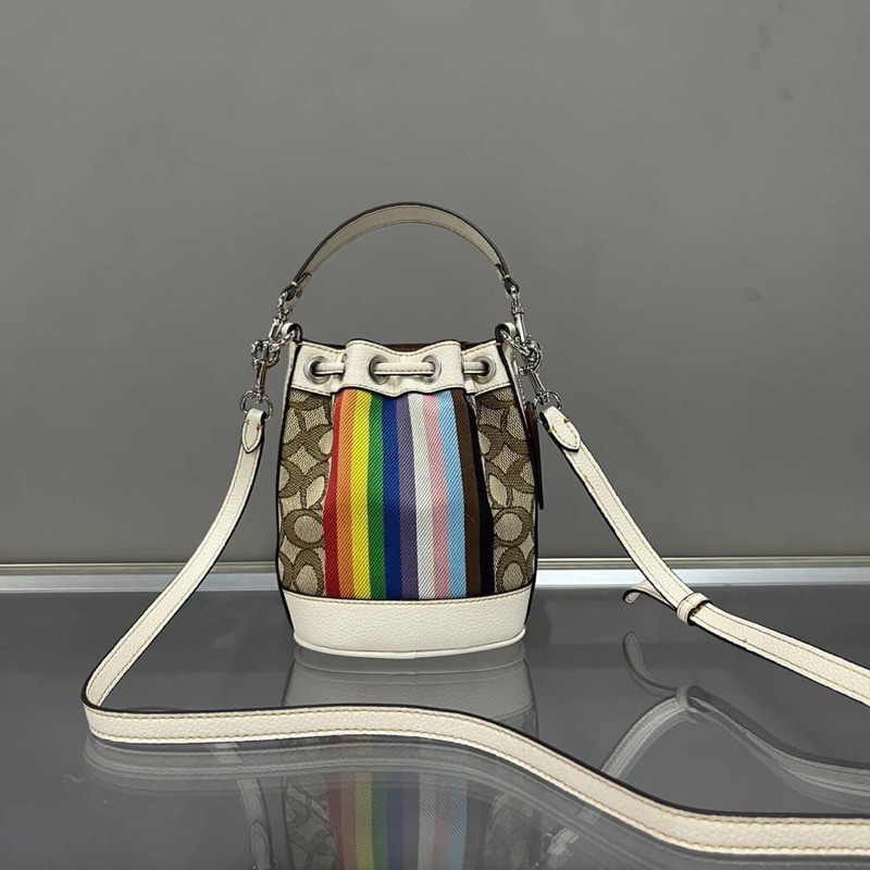 coach-cj661-mini-dempsey-bucket-bag-in-signature-jacquard-with-rainbow-stripe-and-coach-patch