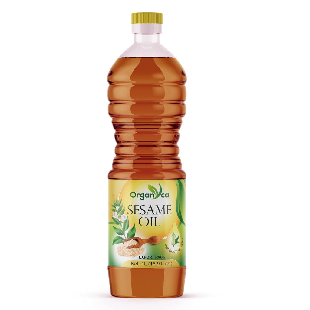 Organyca Sesame Oil 500 ML 1 Liter (Black Sesame Oil) น้ำมันงาดำ