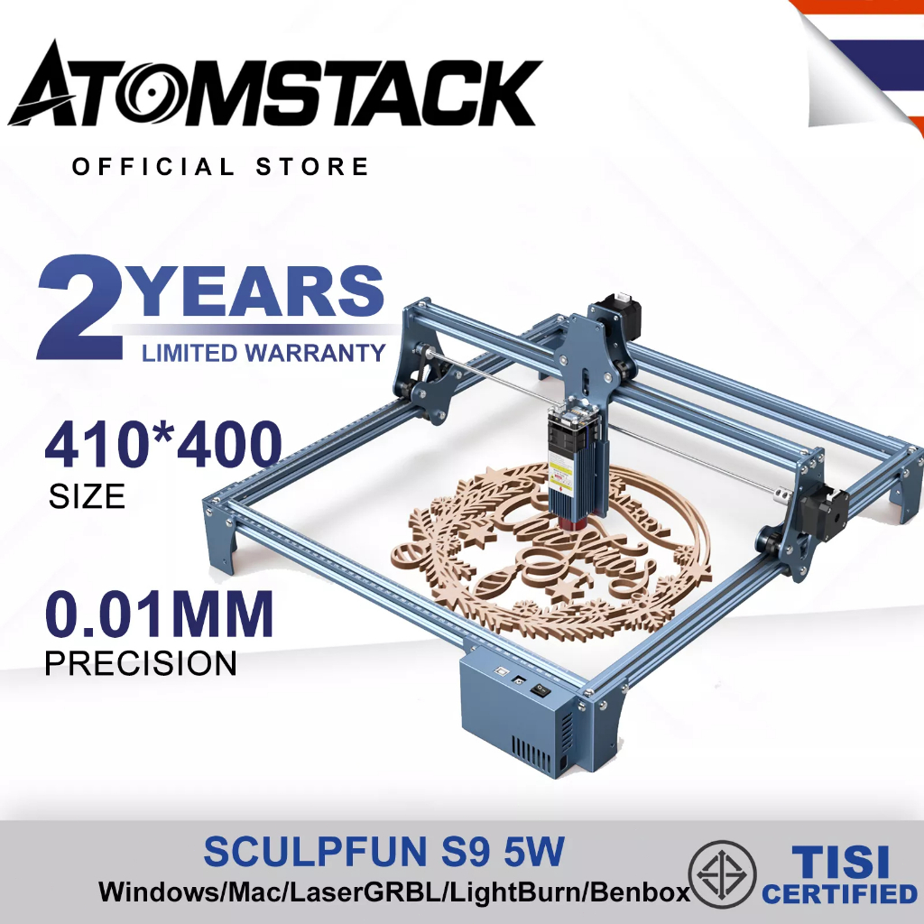 atomstack-sculpfun-s9-5w-เครื่องแกะสลัก-เครื่องแกะสลักเลเซอร์-สามารถสลักพลาสติก-ไม้-สแตนเลส-laser-engraver