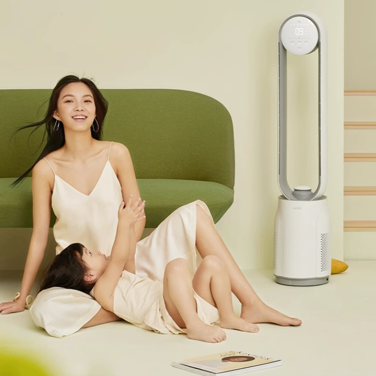 พัดลมฟอกอากาศ-พัดลมไร้ใบพัด-xiaomi-keheal-a2-leafless-fan-air-purifier-floor-standing-tower-bladeless-fan-พัดลมตั้งพื้น