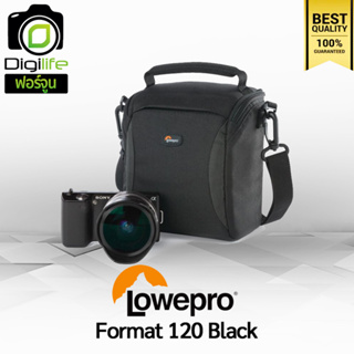 Lowepro Bag Format 120 Black - กระเป๋ากล้อง DSLR มิลเรอร์เลส กล้องวิดีโอขนาดเล็ก ActionCam