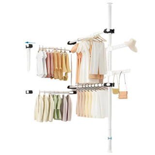 โปรโมชั่น : Life studio ราวตากผ้าแขวนเสื้อแบบยืด DIY วัสดุอย่างดี