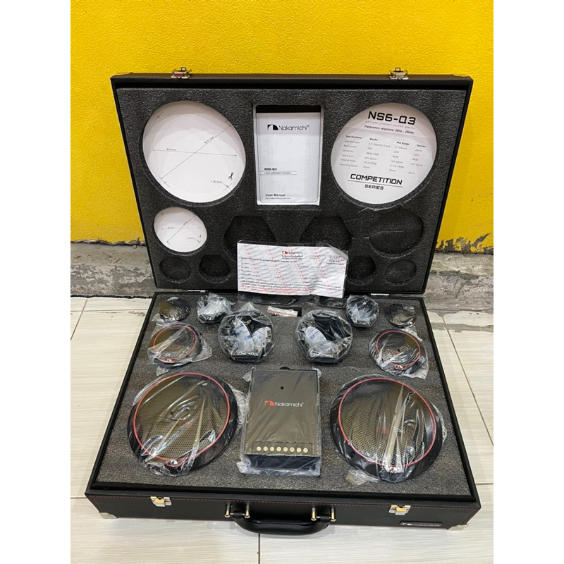 ราคาชุดละ 9800บาท NAKAMICHI NS6-Q3 ลำโพง6.5” แยกชิ้น 3ทางติดรถยนต์ ...