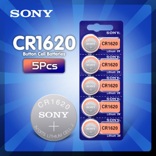 5 ชิ้น/ล็อตสำหรับ Sony Original CR1620 ปุ่มแบตเตอรี่แบบเหรียญสำหรับนาฬิการถ Remote Key cr 1620 ECR1620 G