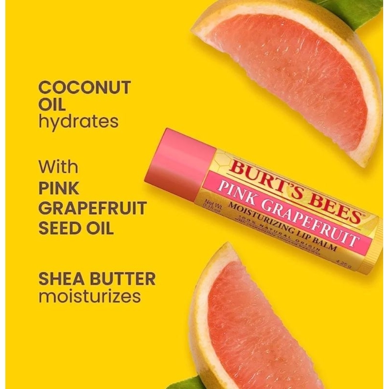 burt-s-bees-pink-grapefruit-มอยส์เจอร์ไรซิ่ง-4-25กรัม-จาก-usa