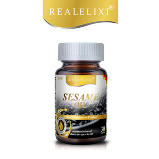สินค้า Real Elixir Black Sesame Oil 500 mg. น้ำมันงา (30เม็ด)