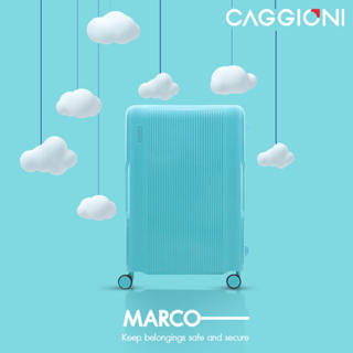 CAGGIONI กระเป๋าเดินทางแบบโครง รุ่นมาโคร C22011 - สีฟ้าอ่อน