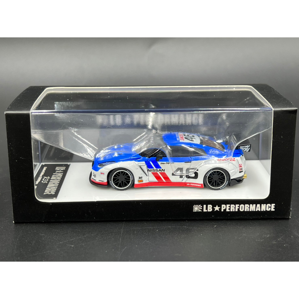 oldtime-1-64-limited-599-pcs-gtr35-diecast-fully-opened-white-blue-46-เปิดประตูได้หมด