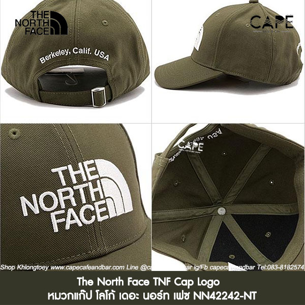 the-north-face-tnf-cap-logo-หมวกแก๊ป-โลโก้-เดอะ-นอร์ท-เฟซ-nn42242-nt-สีเขียวกากี