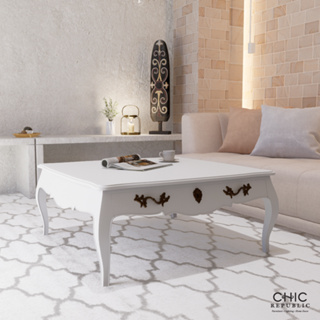 Chic Republic ISABEL/90,โต๊ะกลาง - สี เทา , ธรรมชาติ , ขาว