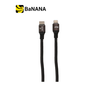 TECHPRO สายชาร์จ USB-C to Lightning 20W 1M TP-C02 - Nylon Black/Gray by Banana IT