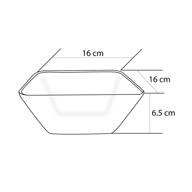 waffle-ชามสี่เหลี่ยมด้านเท่า-ชามใส่ผลไม้-16x16x6-5-cm