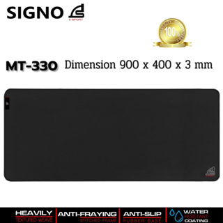 MOUSE PAD (เมาส์แพด) SIGNO MT-330 GAMING AREAS-3 HEAVILY TEXTURED WEAVE ANTI-SLIP RUBBER BASE (900x400x3MM.) -ของแท้